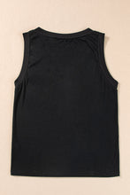 Load image into Gallery viewer, Black &quot;Emily&quot; Vneck Tank Top
