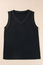 Load image into Gallery viewer, Black &quot;Emily&quot; Vneck Tank Top
