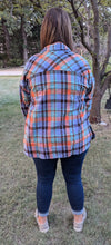 Load image into Gallery viewer, Orange Plaid &quot;Blair&quot; Button Up Shirt
