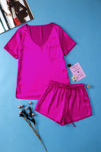 Load image into Gallery viewer, Pretty in Pink Satin Sleep Set
