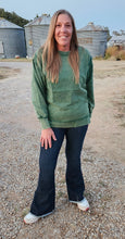 Load image into Gallery viewer, Dark Green &quot;Trina&quot; Sweatshirt by Zenana
